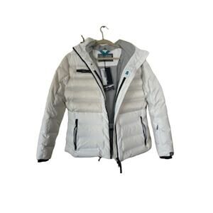 $1050 NWT Capranea Women's Vanta II Down Ski Jacket White & Black Women 3XL
